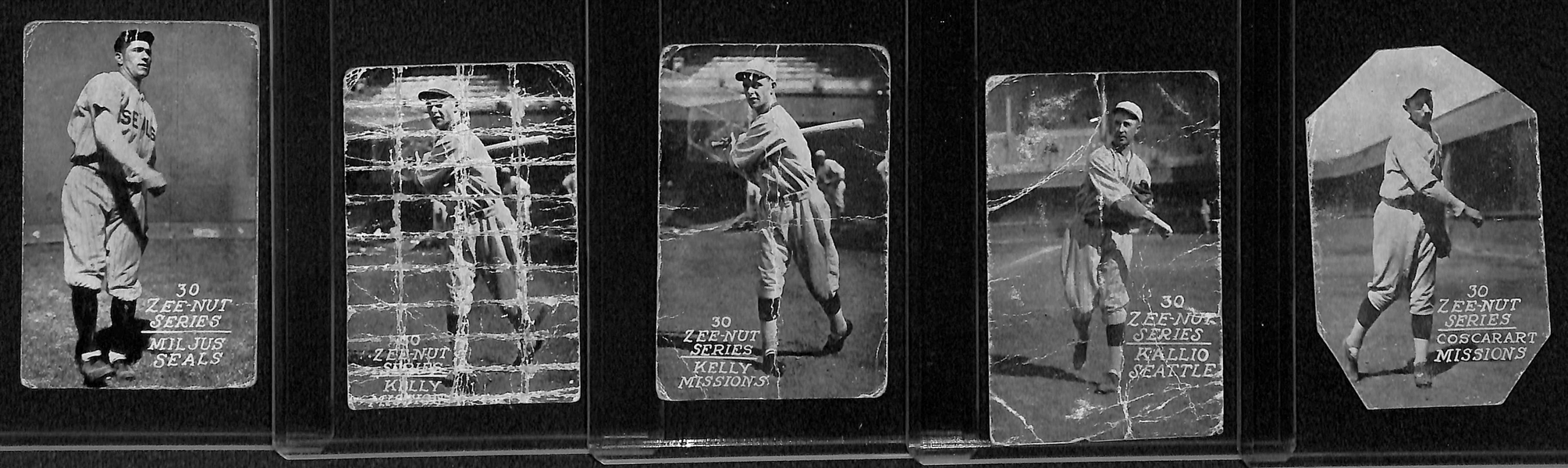 Lot of (23) 1929-1930 Zeenut Pacific Coast League Baseball Cards