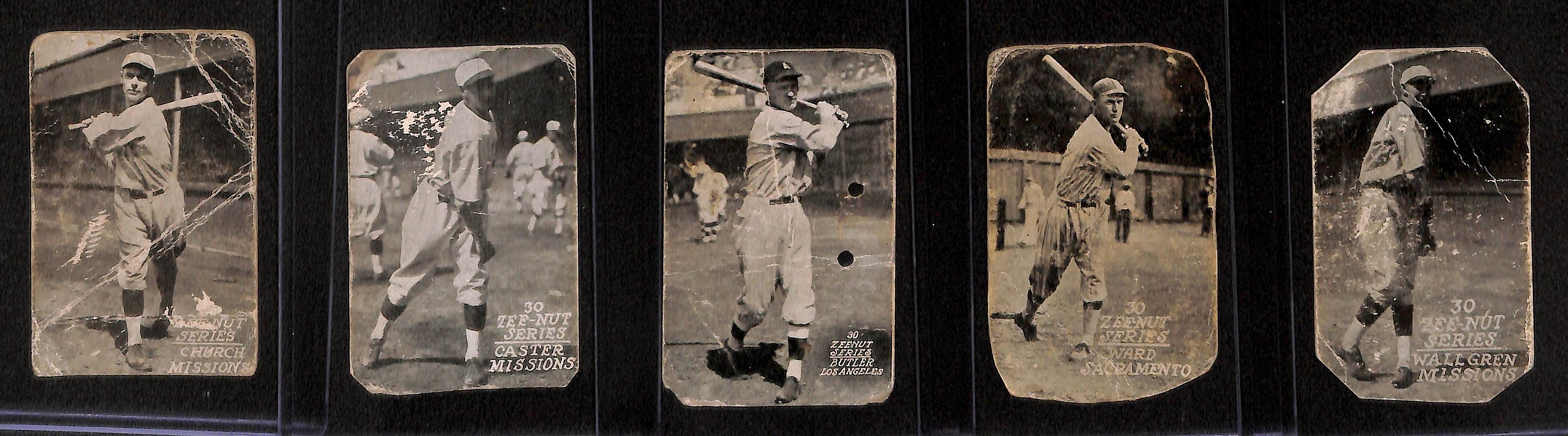 Lot of (23) 1929-1930 Zeenut Pacific Coast League Baseball Cards