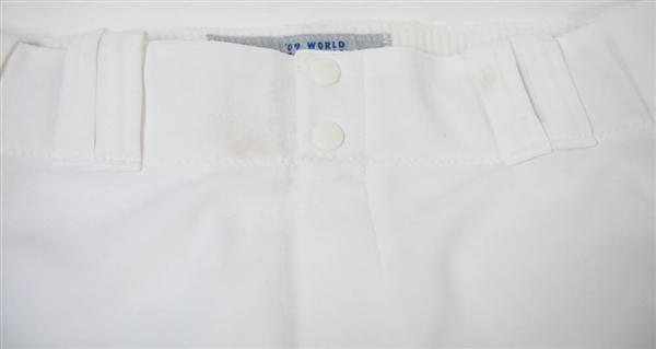 Jimmy Rollins Signed & Game Worn 2009 World Baseball Classic White Pants - Rollins COA