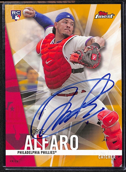 Lot of 3 Phillies Signed 5x7 Cards w. Cesar Hernandez & Nick Williams