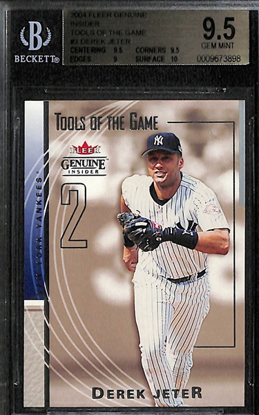 Lot of 4 Derek Jeter BGS 9.5 Graded Cards