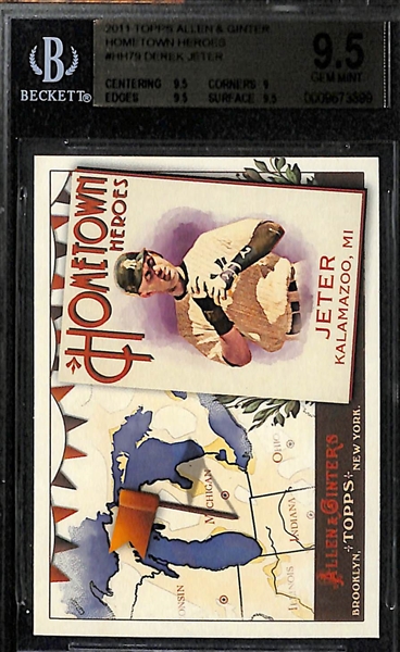 Lot of 4 Derek Jeter BGS 9.5 Graded Cards