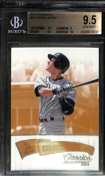 Lot of 4 Derek Jeter BGS 9.5 Graded Cards