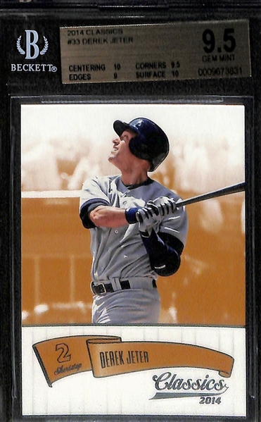 Lot of 4 Derek Jeter BGS 9.5 Graded Cards