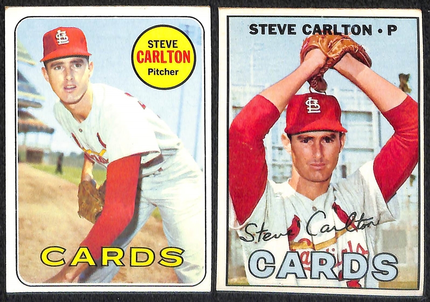 Lot of 36 Mike Schmidt & Steve Carlton Topps Cards w/ Rookies