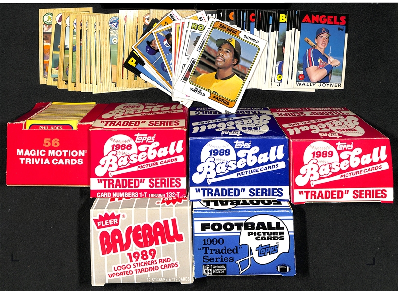 Baseball & Football Rookie Card Lot w. Dave Winfield