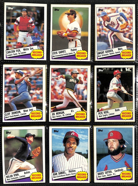 1982-1985 Topps Baseball Card Sets