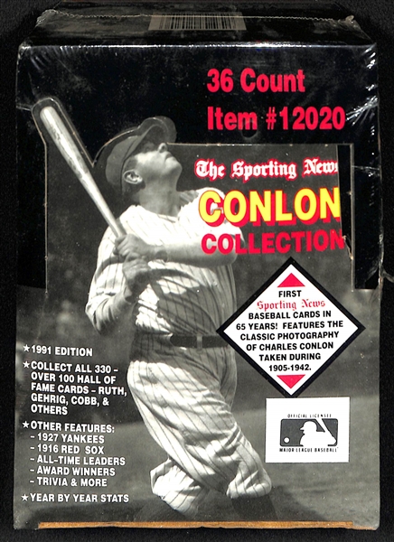 Lot of 8 1993 Topps Vending Boxes & Sealed Conlon Wax Box