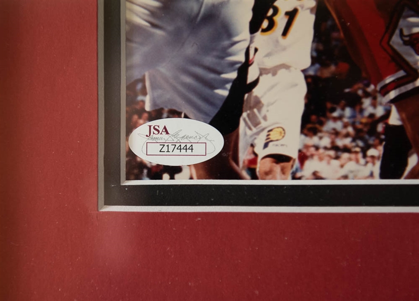 Michael Jordan Signed & Framed Photo Display - JSA & Upper Deck