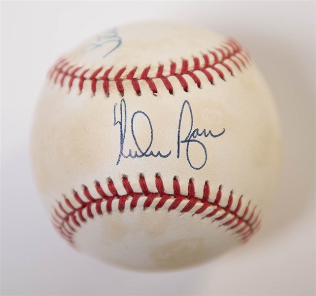 Nolan Ryan and Steve Carlton Dual-Signed Baseball - JSA