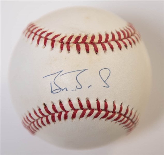 Barry Bonds Signed National League Baseball - JSA