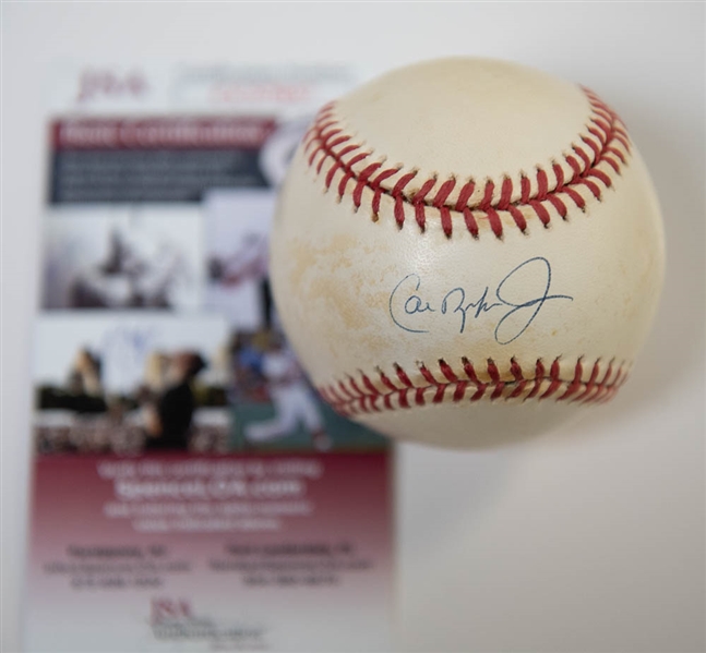 Cal Ripken Jr. Signed American League Baseball - JSA