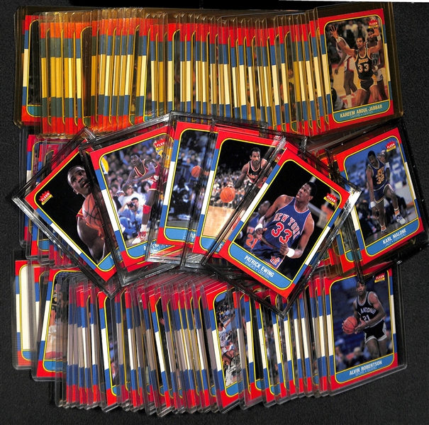High-Grade 1986-87 Fleer Complete Set (Missing Michael Jordan Rookie)