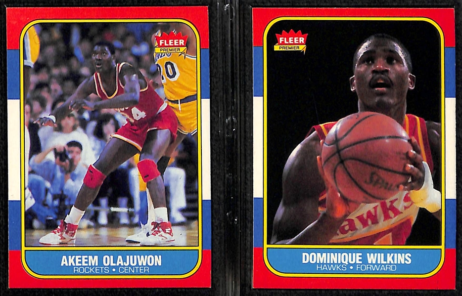 High-Grade 1986-87 Fleer Complete Set (Missing Michael Jordan Rookie)