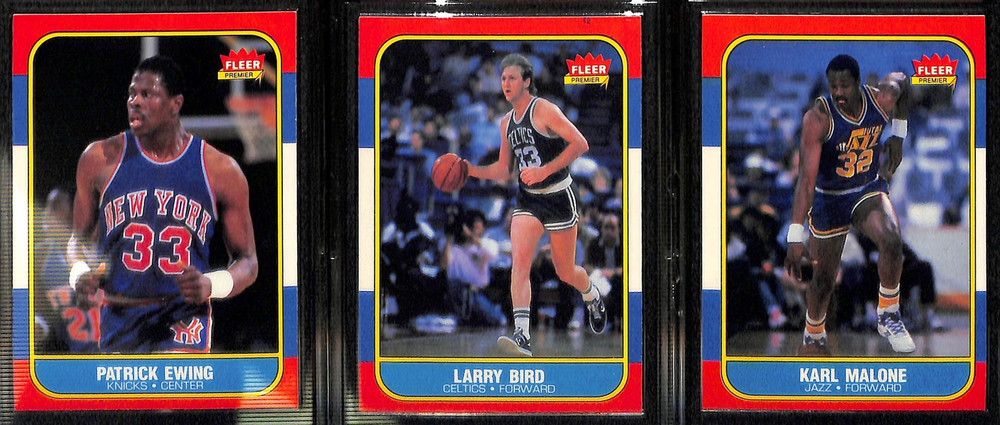 High-Grade 1986-87 Fleer Complete Set (Missing Michael Jordan Rookie)