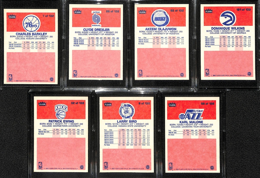 High-Grade 1986-87 Fleer Complete Set (Missing Michael Jordan Rookie)