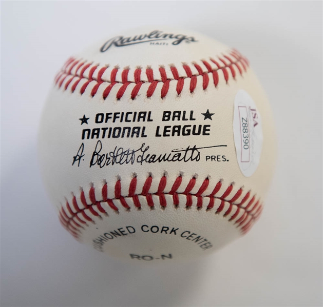 Hank Aaron Signed National League Baseball - JSA LOA