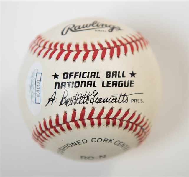Pee Wee Reese Signed National League Baseball - JSA LOA