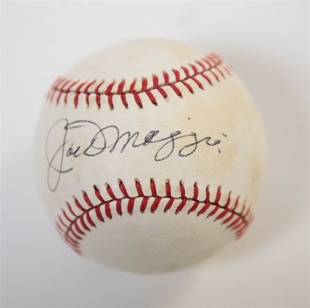 Joe DiMaggio Signed American League Baseball - JSA LOA