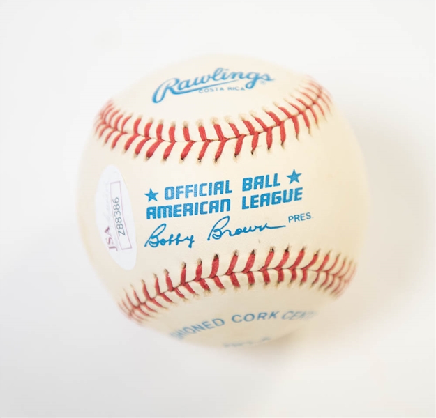 Mickey Mantle Signed American League Baseball - JSA LOA