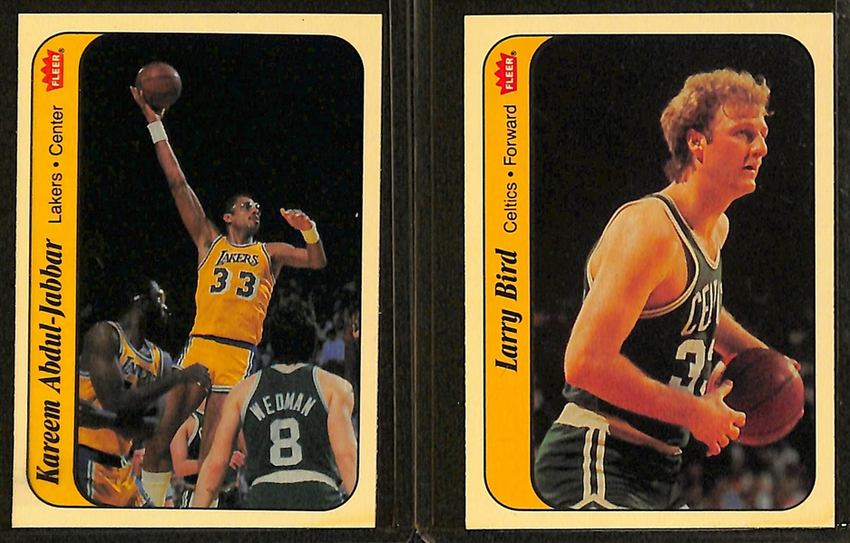 High-Grade 1986-87 Fleer Complete Sticker Set (Missing Michael Jordan Rookie Sticker)