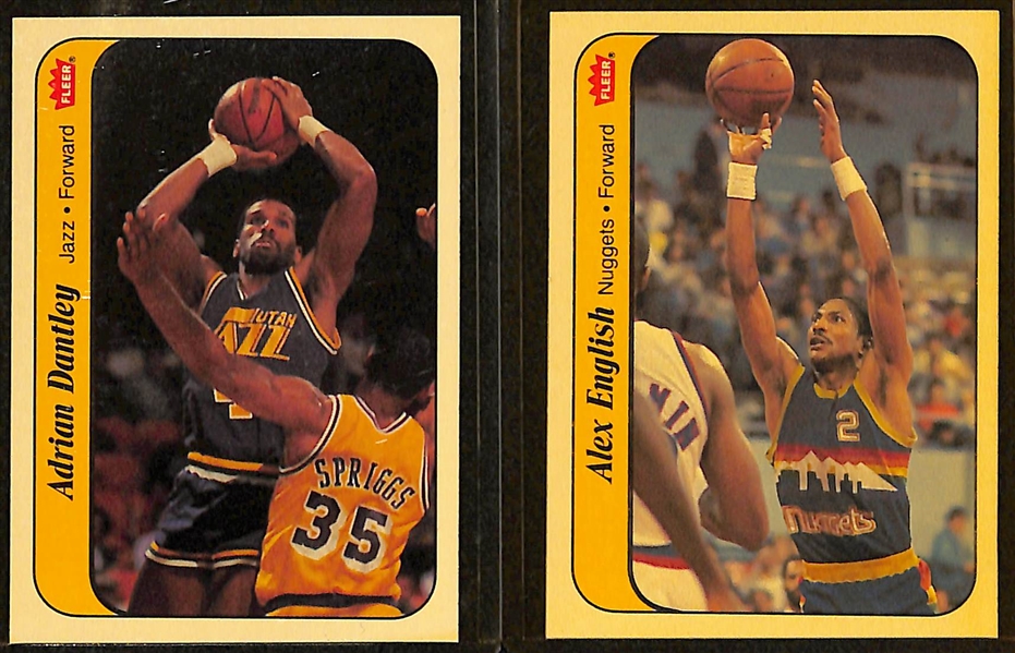 High-Grade 1986-87 Fleer Complete Sticker Set (Missing Michael Jordan Rookie Sticker)