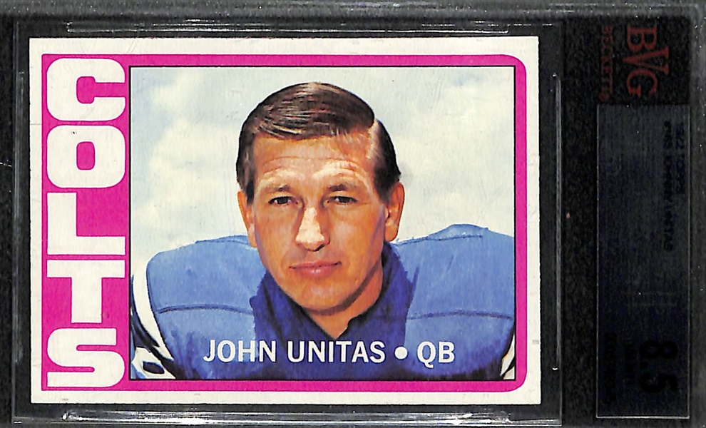 High-Grade 1972 Topps Johnny Unitas Graded Beckett 8.5
