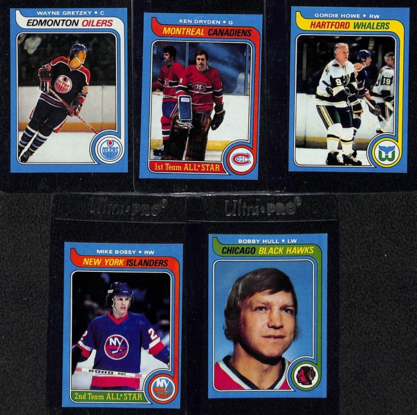 1979-80 Topps Hockey Card Set (264 Cards) w. Wayne Gretzky Rookie Card BVG 5