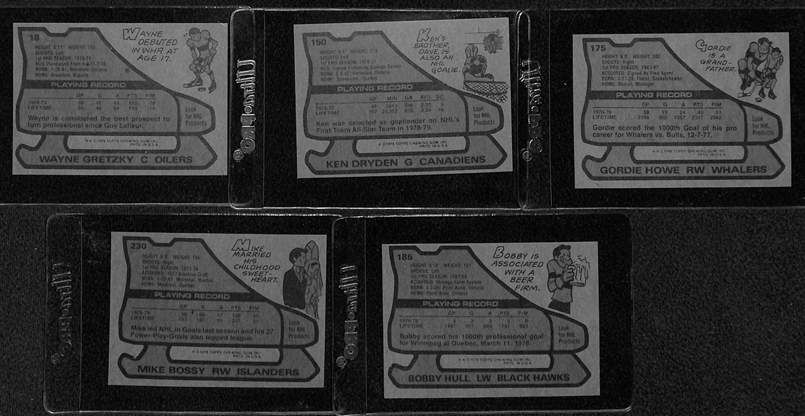 1979-80 Topps Hockey Card Set (264 Cards) w. Wayne Gretzky Rookie Card BVG 5