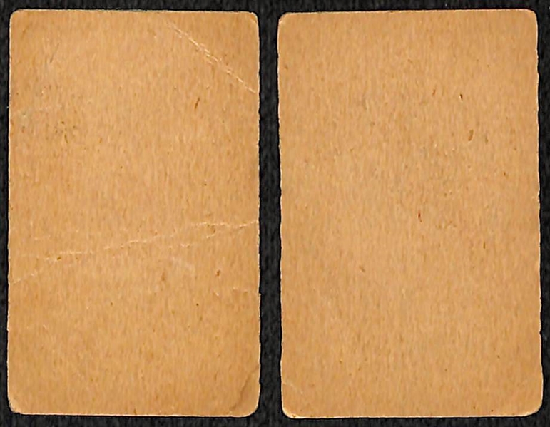 Lot of (2) 1921 W551 HOFer Strip Cards - Tris Speaker (HOF) and Frank Home Run Baker