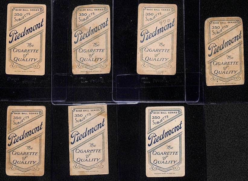 Lot of (7) 1909-11 T206 Tobacco Cards w/ Clymer, Lennox, Grimshaw, Lavender, Maloney, Kisinger, McGann