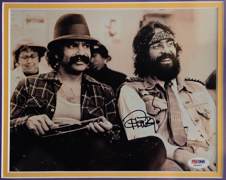 Tommy Chong Signed Cheech & Chong Movie Poster Display - PSA/DNA
