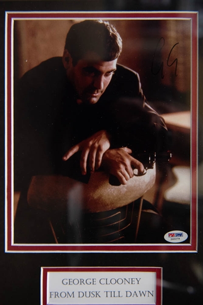 George Clooney Signed & Framed From Dusk to Dawn Movie Display - PSA/DNA
