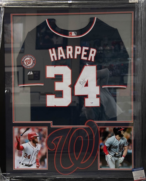 bryce harper autographed jersey