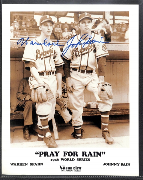 Lot of 7 Baseball Signed Photos w. Stan Musial - JSA Auction Letter