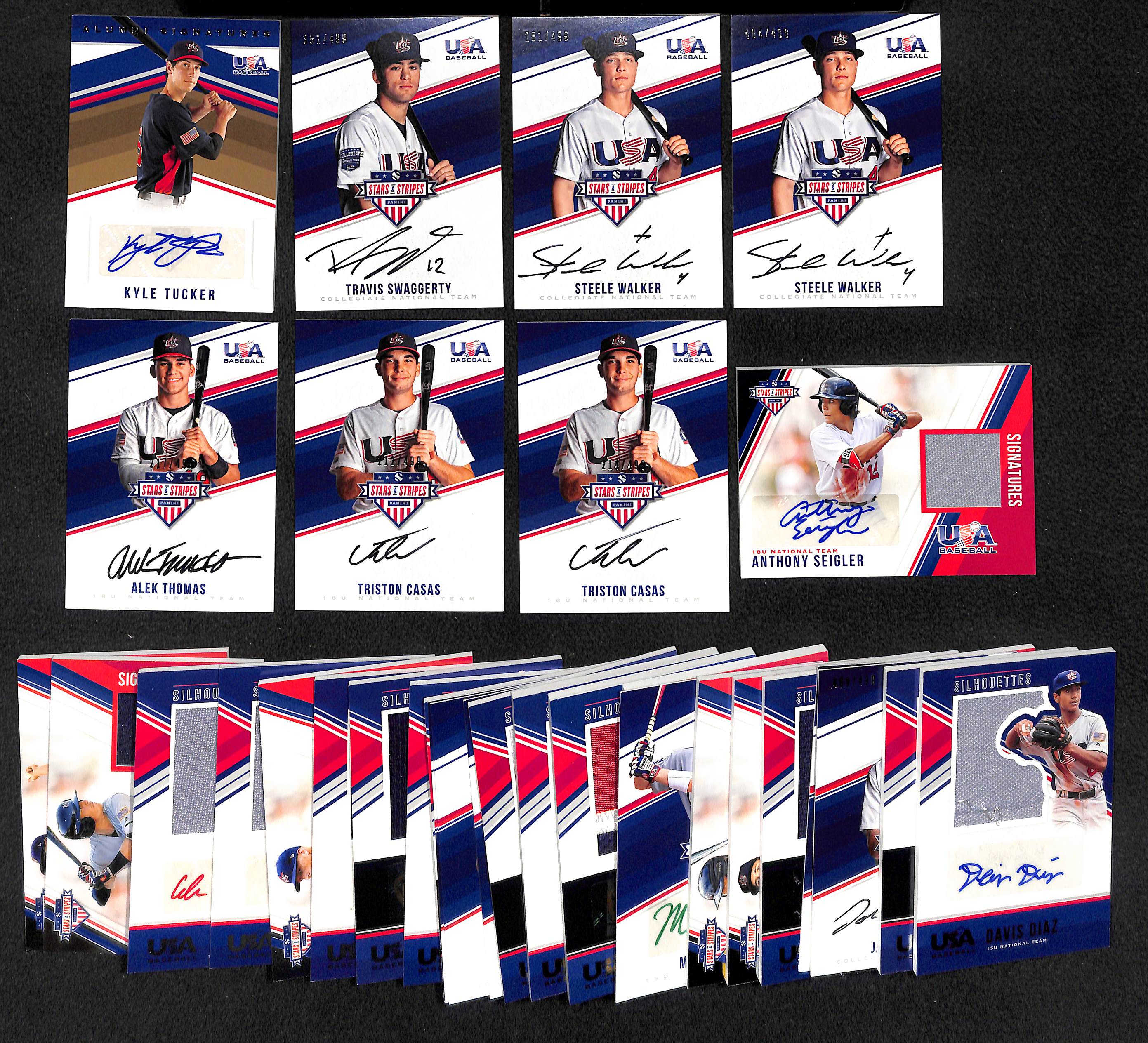 Lot Detail Lot of 32 Panini USA Stars & Stripes Autograph Cards w