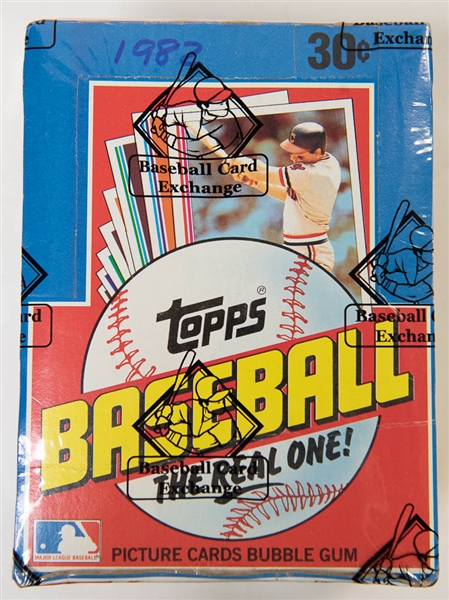 1982 Topps Baseball Wax Card Box