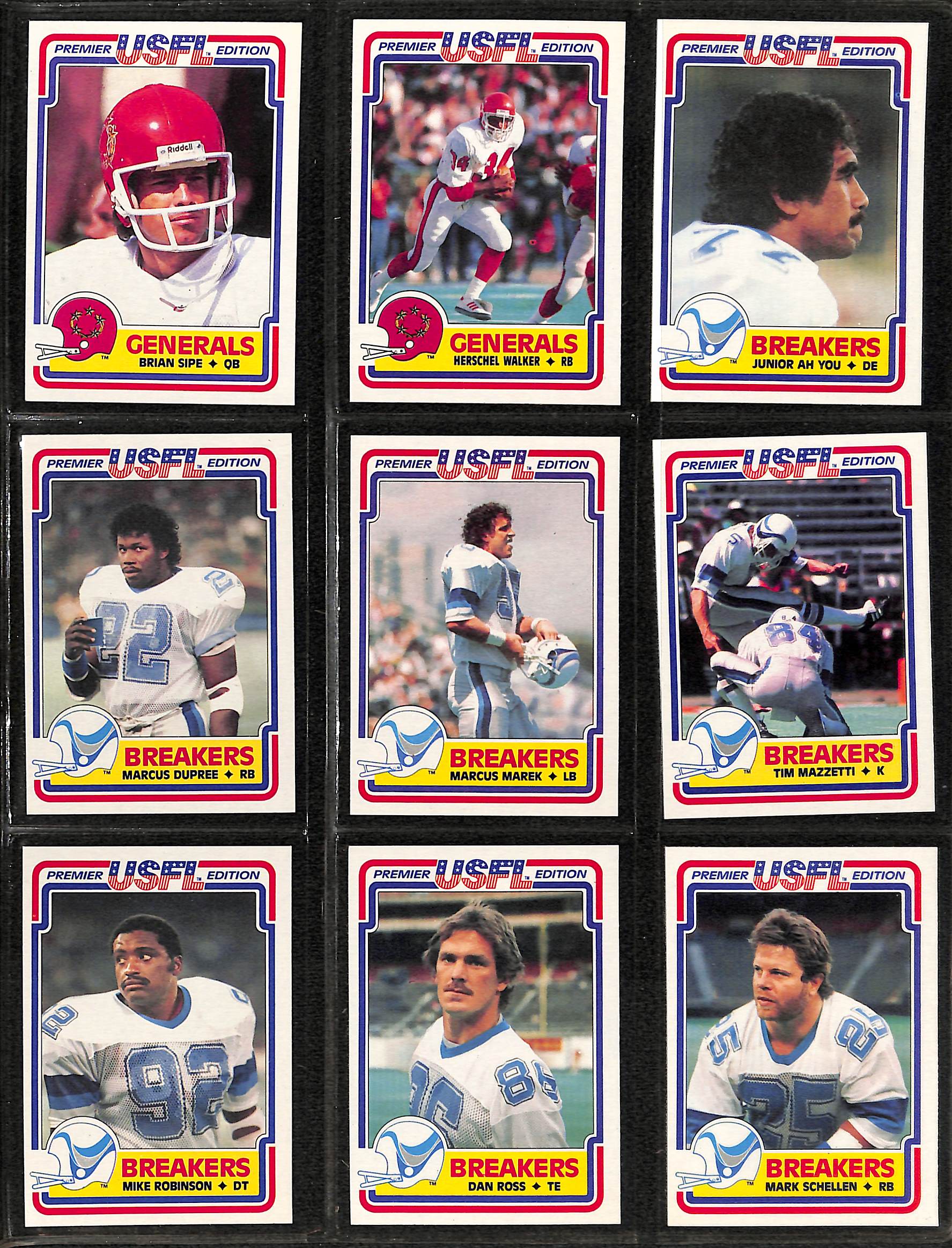 Lot Detail 1984 Topps USFL Football Complete Set w. Steve Young