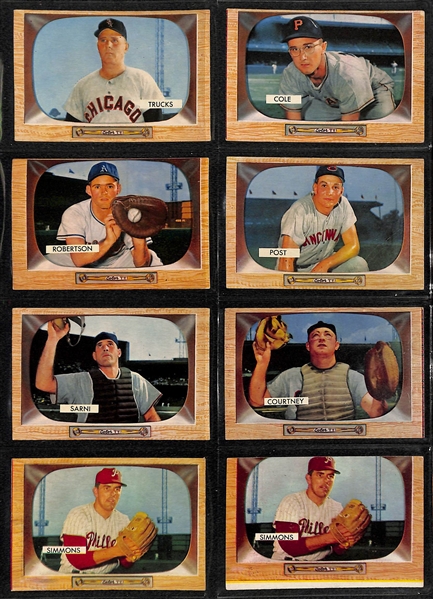Lot of 62 - 1955 Bowman Baseball Cards w. Early Wynn