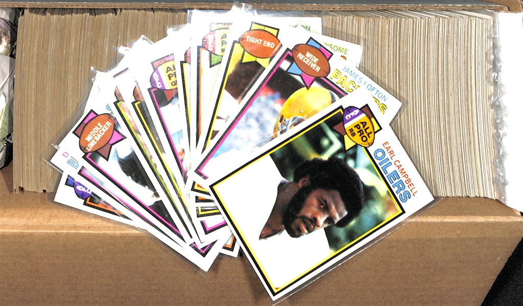 1979 Topps Football Complete Set of 528 Cards w. Earl Campbell Rookie Card