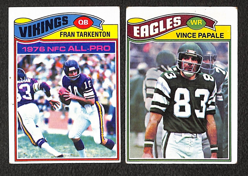 Lot of 800 Assorted 1977 Topps Football Cards w. Franco Harris