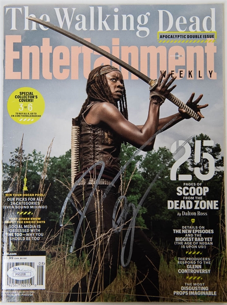 Danai Gurira Signed The Walking Dead Magazine - JSA