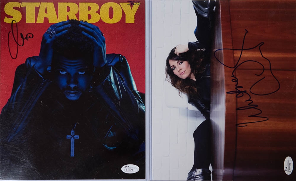 Lot of 5 Non-Sports Signed Photos w. The Weeknd