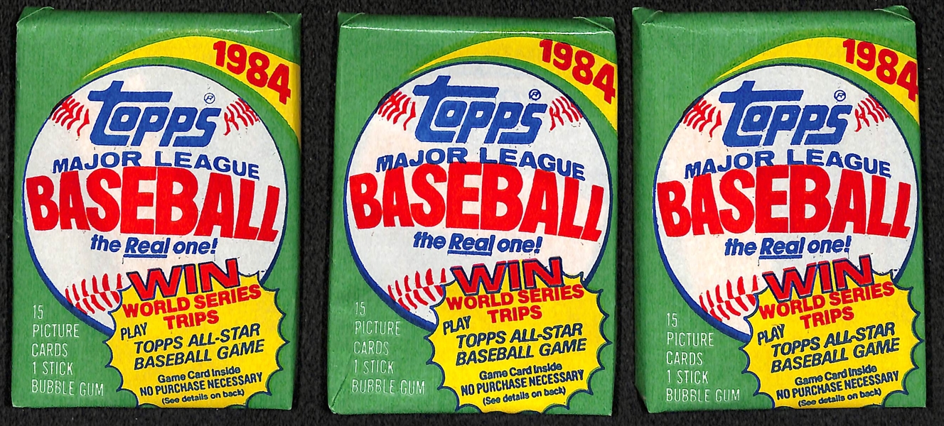 Lot of (10) 1984 Topps Baseball Unopened Packs