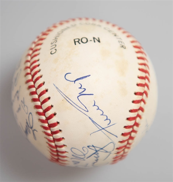 1951 New York Giants Team Signed Baseball w/ 13 Autographs (Inc. Mays, Durocher, Irvin, Thomson) - NL Champions - JSA Auction Letter