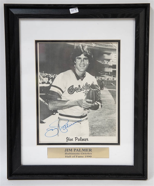 Lot of (3) Orioles Signed/Framed Displays (Ripken Jr., B. Robinson, J. Palmer) - JSA Auction Letter