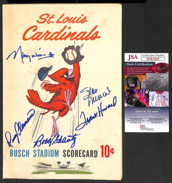 St. Louis Cardinals Signed Program w. Stan Musial - JSA