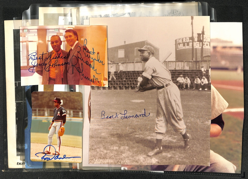 Lot of 11 Signed Baseball Photos w. Al Kaline - JSA Auction Letter