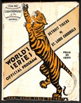 1934 Original World Series Program - Detroit Tigers vs St. Louis Cardinals at the Legendary Navin Field (Cardinals Won in 7 Games!)