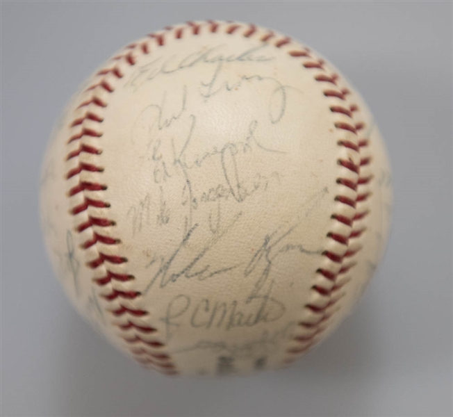1968 New York Mets Team Signed Baseball - JSA Auction House LOA
